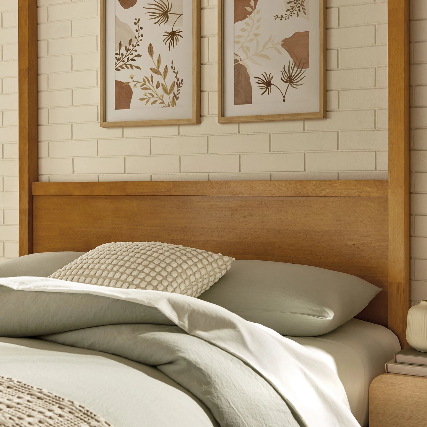 Alva Wood Canopy Platform Bed – Modern Rustic Frame with Clean Lines and Sturdy Support