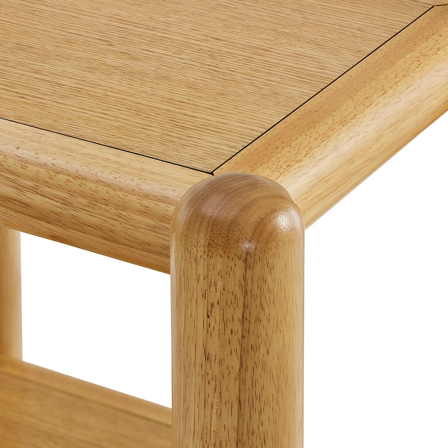Arcus 2-Tier Rectangular Side Table in Oak – Modern & Functional Design