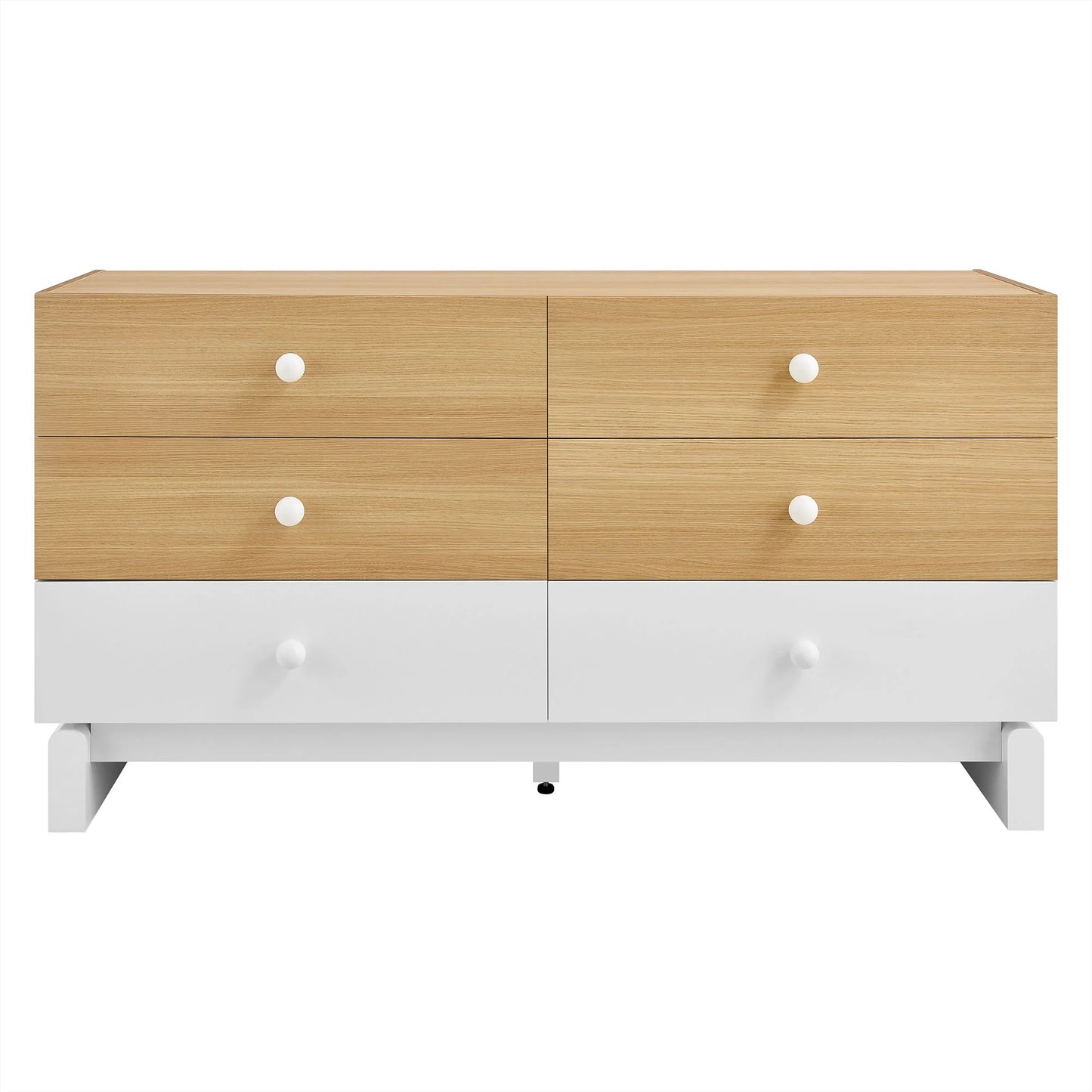 Nolia 6-Drawer Color Block Dresser – Modern Stylish Storage for Bedrooms