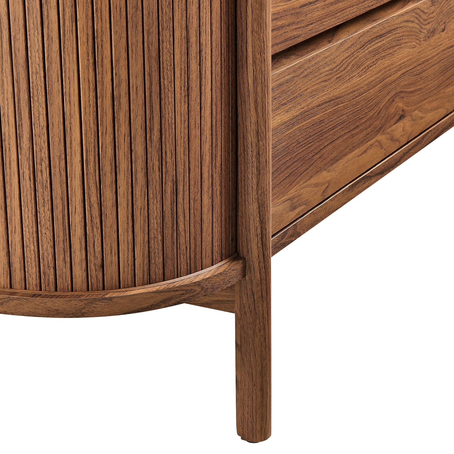 Cadence 6-Drawer Curved Dresser – Modern Wood Storage Dresser for Bedroom Organization
