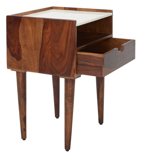 Marion 1-Drawer Nightstand – Modern Minimalist Bedside Table with Storage