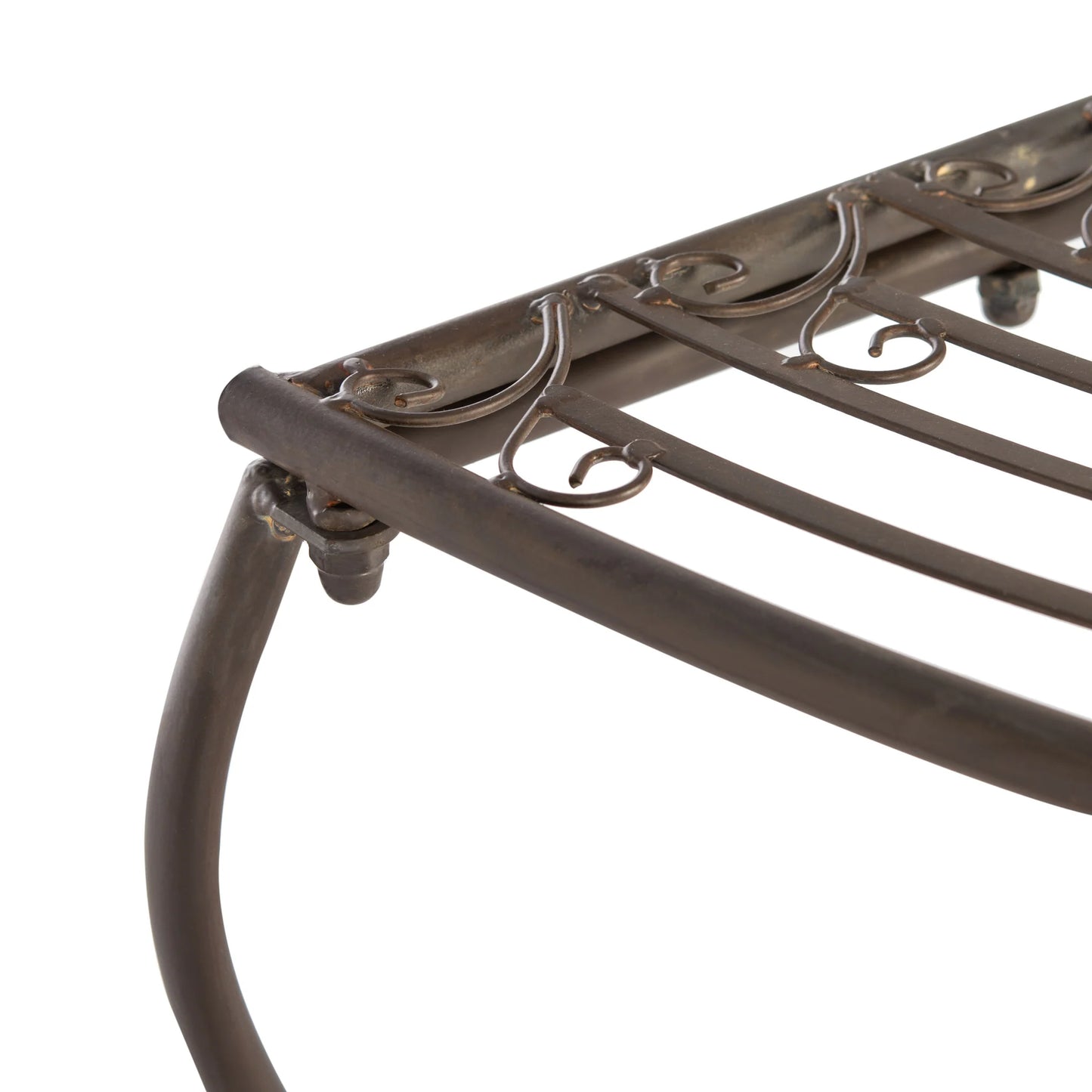 Abia Wrought Iron 50-Inch Outdoor Tree Bench - Durable and Elegant Outdoor Seating Solution