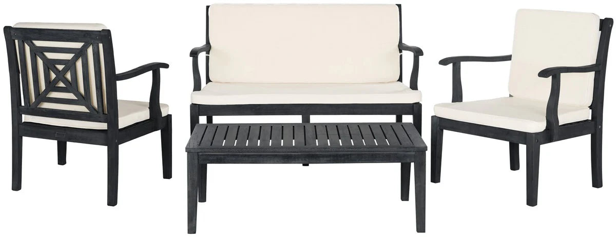Del Mar 4-Piece Outdoor Furniture Set - Stylish and Comfortable Seating for Relaxed Outdoor Living