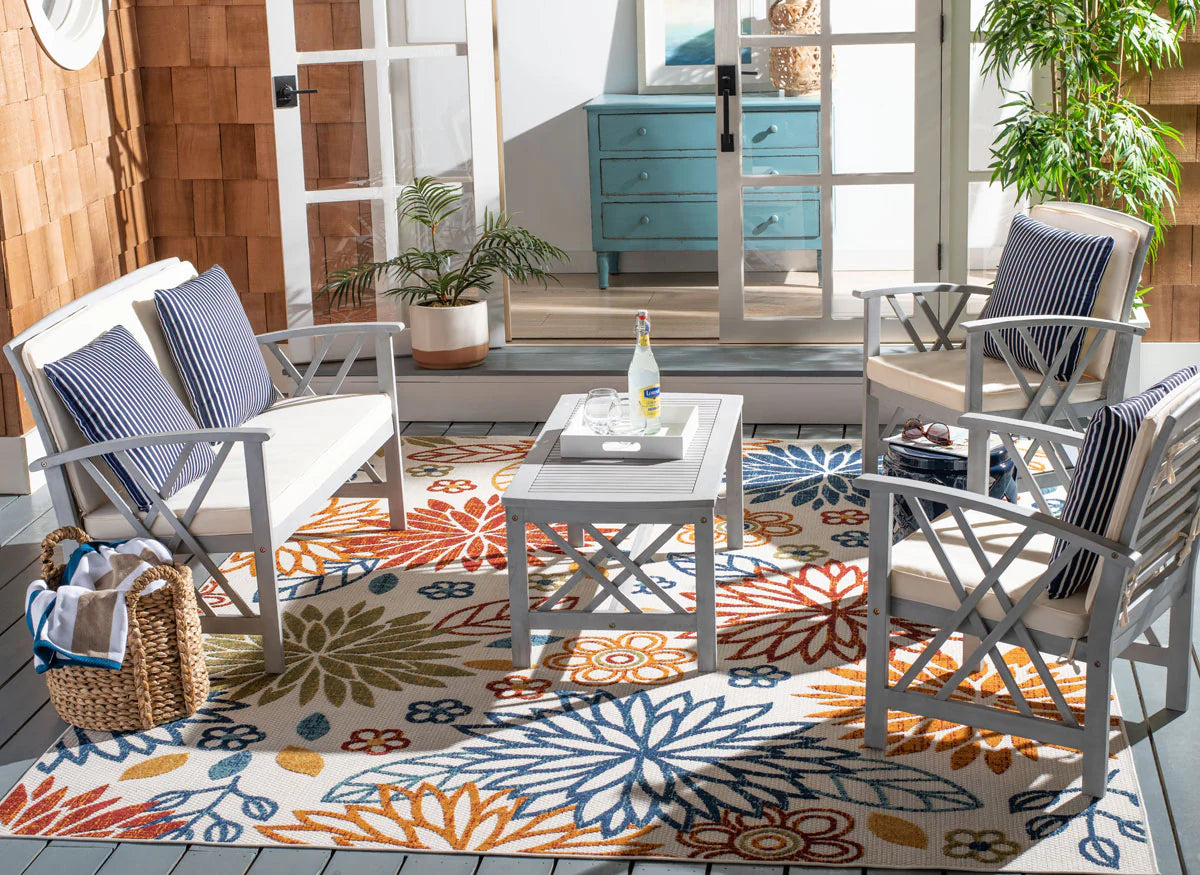 Fontana 4-Piece Outdoor Living Set - Elegant and Comfortable Patio Furniture for Stylish Outdoor Entertaining