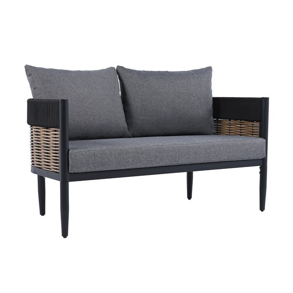 Harrison Outdoor Bench and Table Set – Elegant & Weather-Resistant Patio Seating Solution