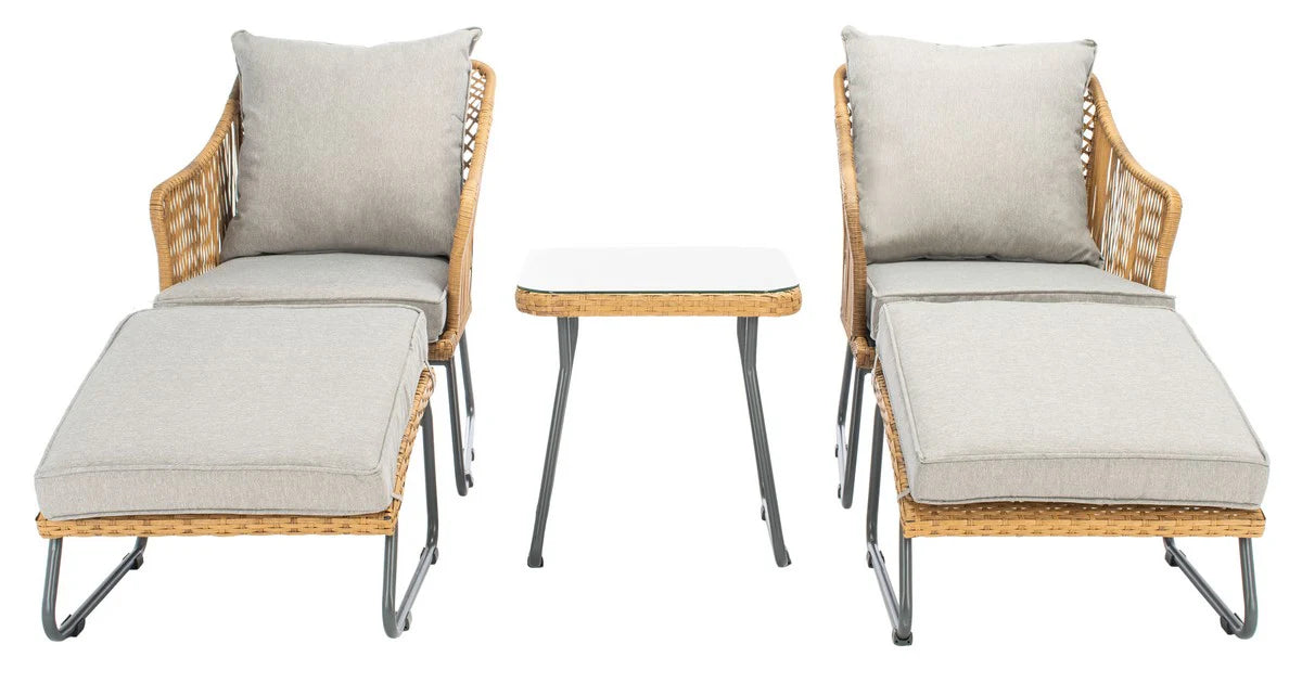 Narda 5-Piece Lounger Set - Comfortable and Stylish Seating for Relaxing Outdoor Spaces