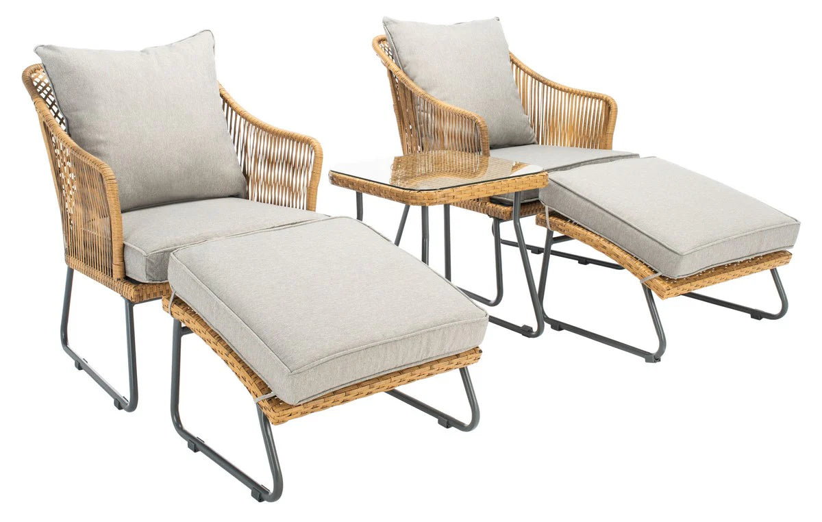 Narda 5-Piece Lounger Set - Comfortable and Stylish Seating for Relaxing Outdoor Spaces
