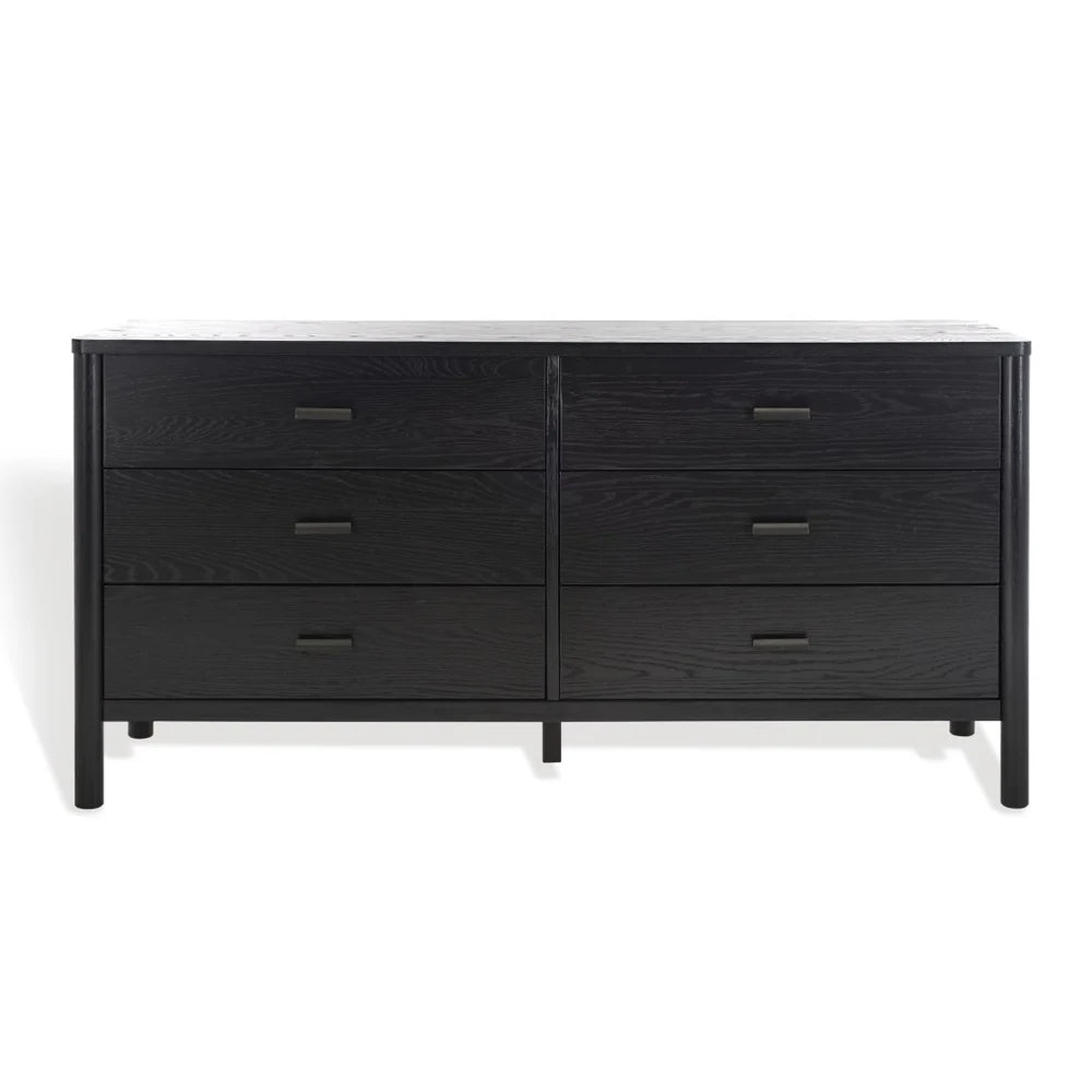 Jaylessa Wood Dresser – Elegant 6-Drawer Wooden Storage for Bedroom