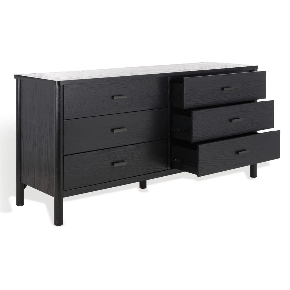Jaylessa Wood Dresser – Elegant 6-Drawer Wooden Storage for Bedroom