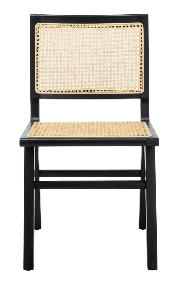 Hattie Elegant Cane Dining Chair Set of 2 - Stylish and Comfortable Seating for Contemporary Dining Spaces