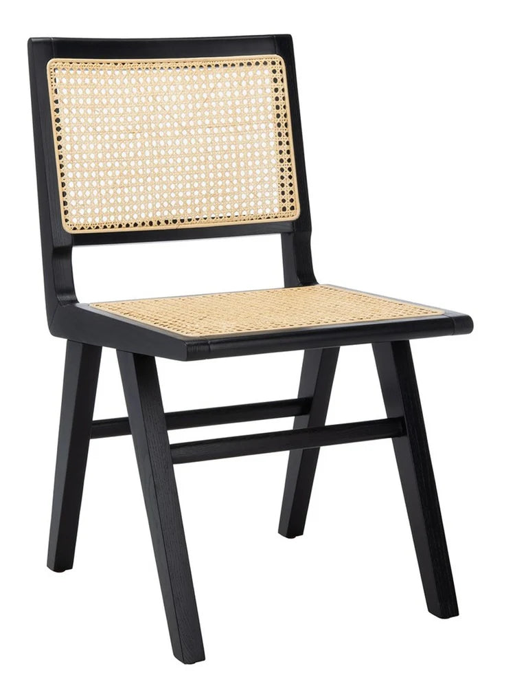 Hattie Elegant Cane Dining Chair Set of 2 - Stylish and Comfortable Seating for Contemporary Dining Spaces