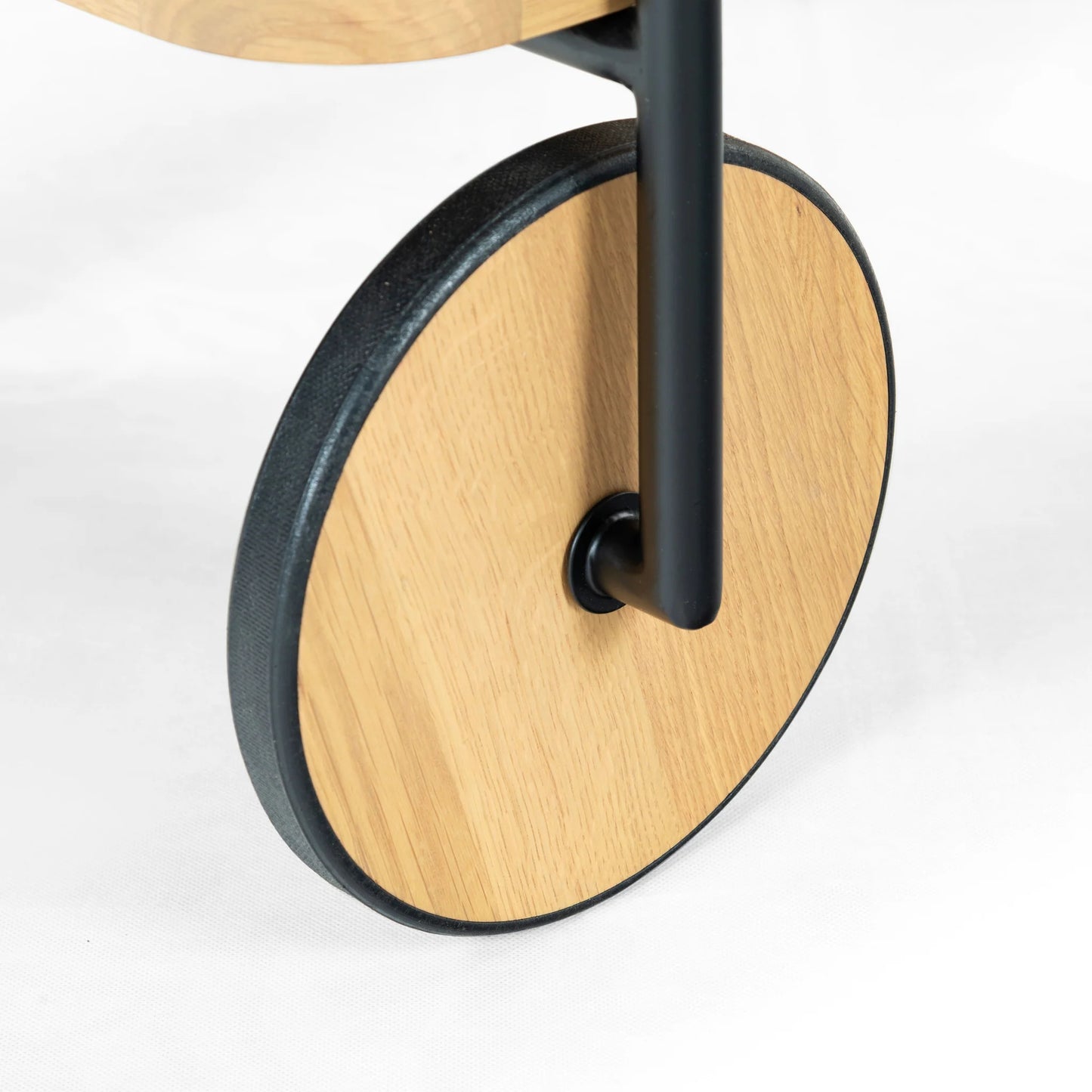 Malek Wood and Metal 2-Shelf Bar Cart - Stylish and Functional Mobile Storage for Your Entertaining Needs