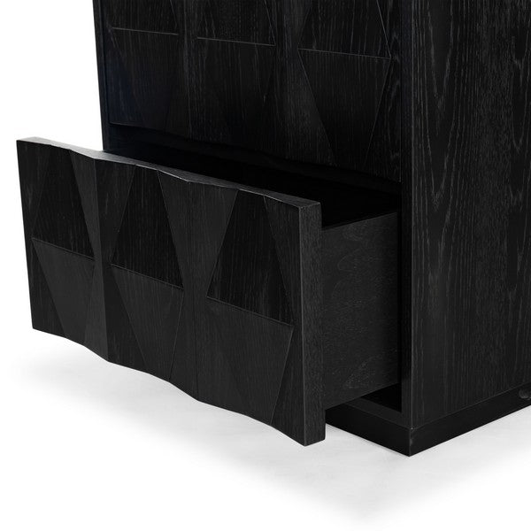 Riabelle Wood 2-Drawer Nightstand - Elegant and Practical Storage for Your Bedroom Essentials