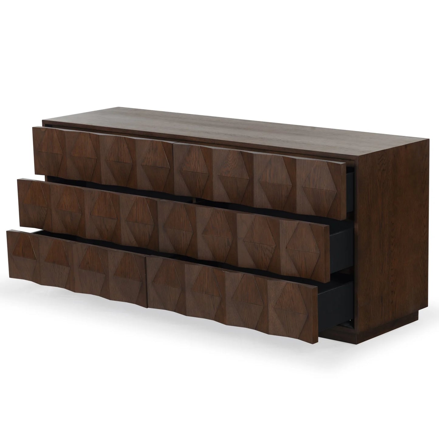 Riabelle Wood 6-Drawer Dresser - Stylish and Spacious Storage Solution for Modern Bedrooms