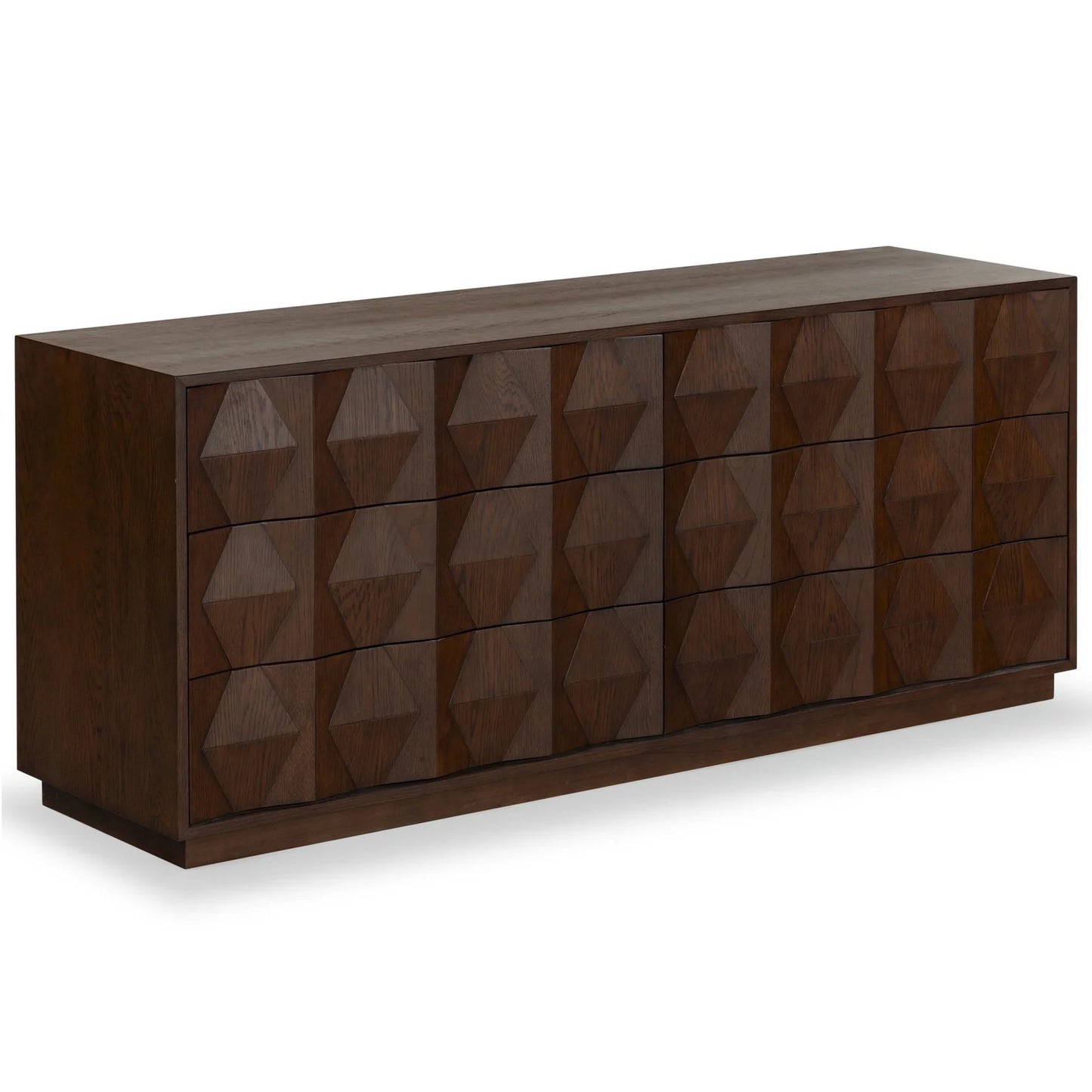 Riabelle Wood 6-Drawer Dresser - Stylish and Spacious Storage Solution for Modern Bedrooms