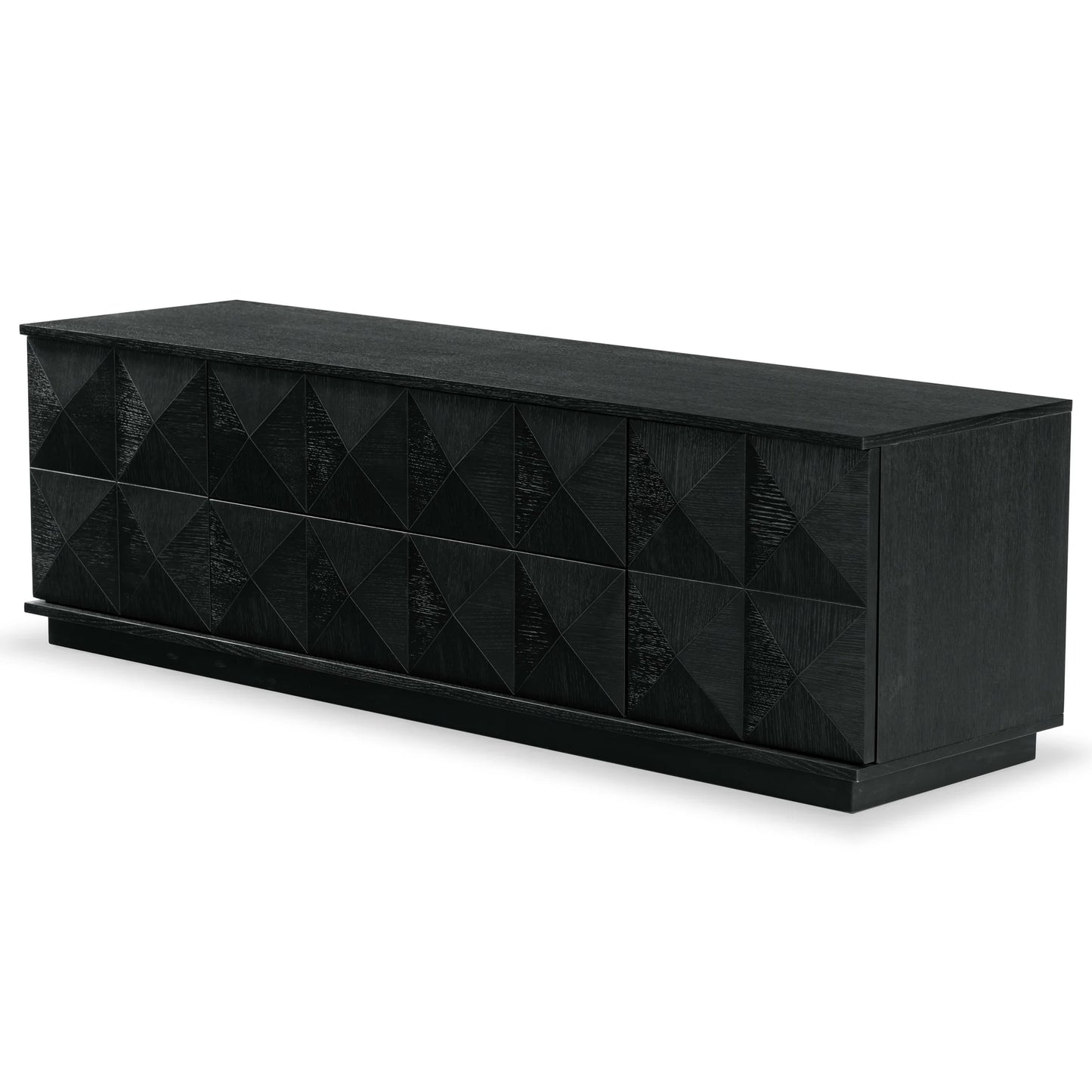 Patty 4-Door Wood Media Stand - Stylish and Functional Storage Solution for Your Entertainment Space