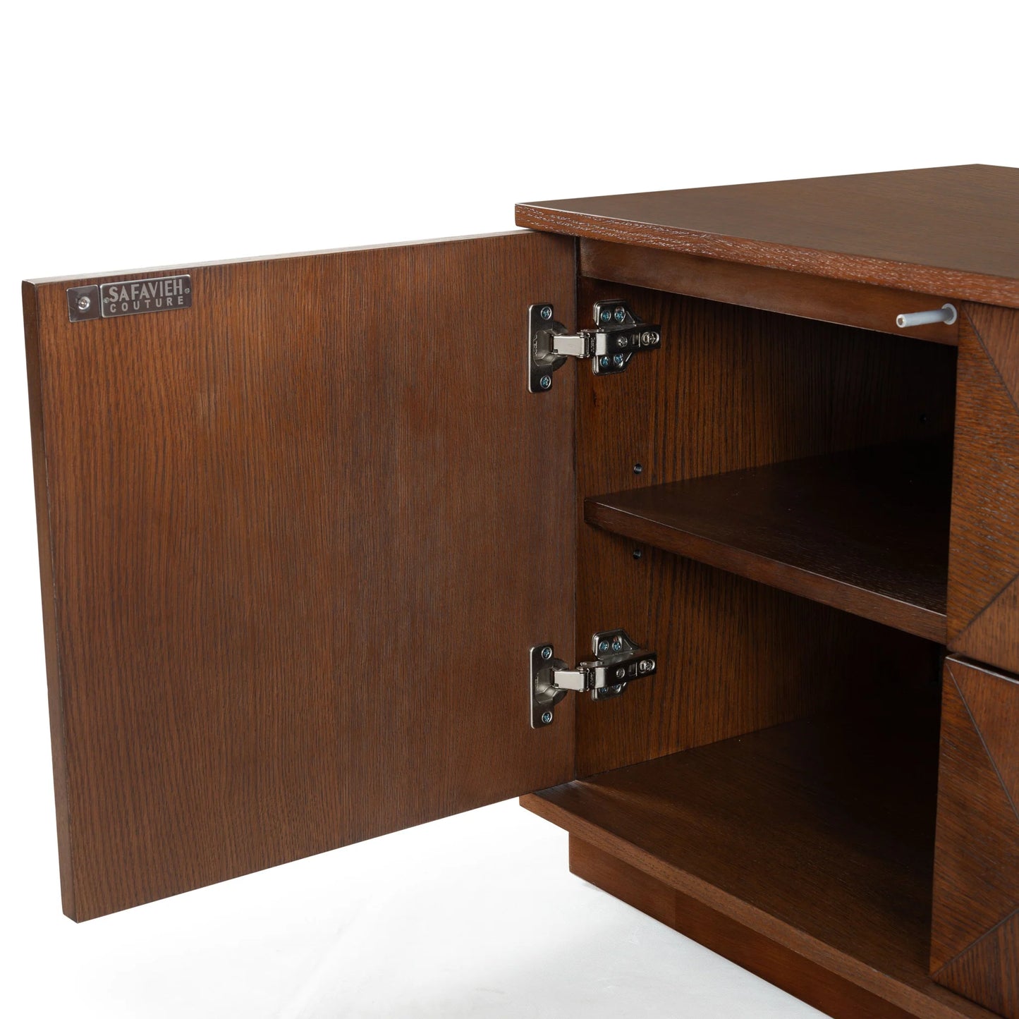Patty 4-Door Wood Media Stand - Stylish and Functional Storage Solution for Your Entertainment Space