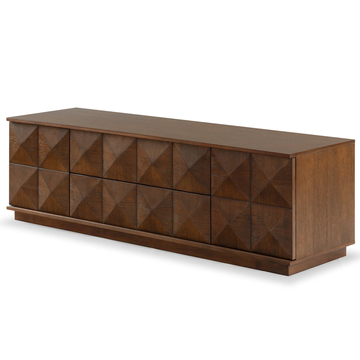 Patty 4-Door Wood Media Stand - Stylish and Functional Storage Solution for Your Entertainment Space