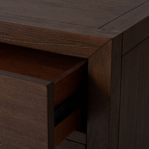 Ariella 3-Drawer Wood Nightstand – Stylish Wooden Bedside Table with Ample Storage
