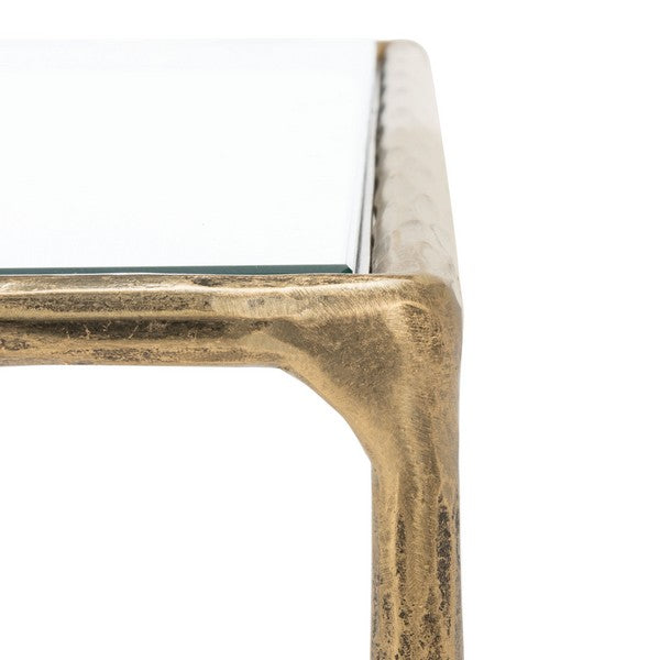 Jessa Rectangle Metal Coffee Table – Modern & Durable Living Room Table
