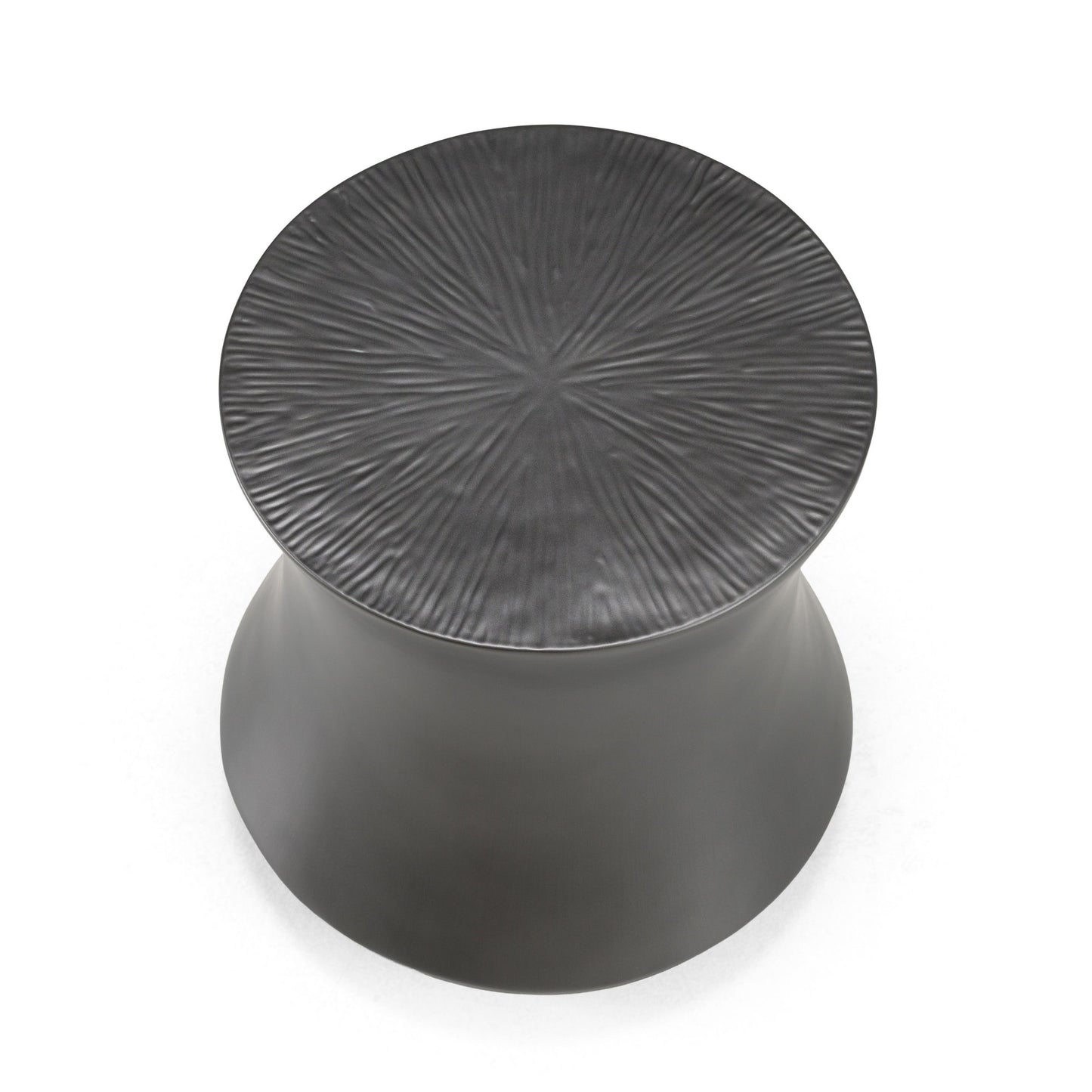 Modrest Airdrie Modern Antique Grey End Table – Stylish Contemporary Side Table