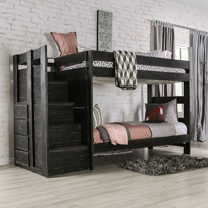 Ampelios Twin Over Twin Bunk Bed
