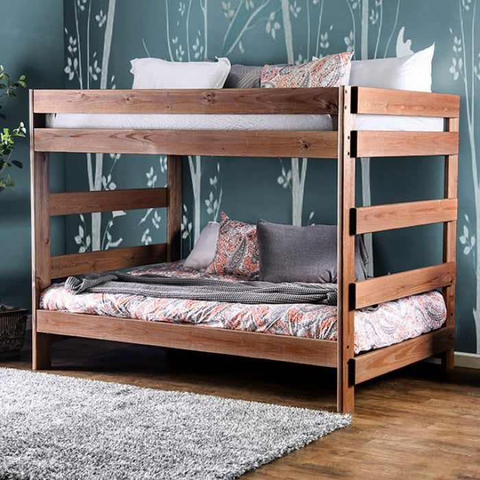 Arlette Two Slat Kits Twin Over Twin Bunk Bed
