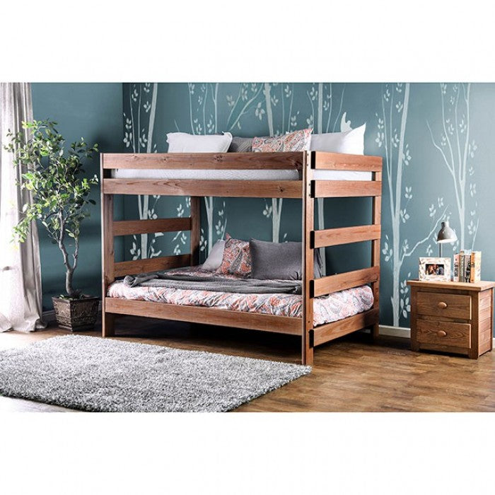 Arlette Two Slat Kits Twin Over Twin Bunk Bed