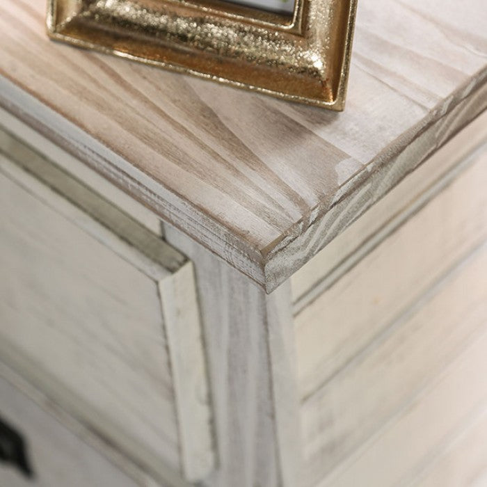 Rockwall Pine Wood Rustic Nightstand
