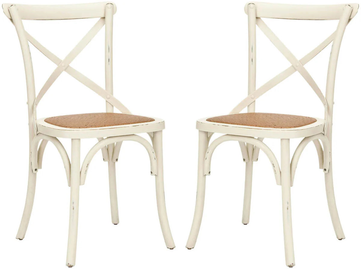 Franklin X-Back Farmhouse Chair (Set of 2) - Classic and Rustic Seating for Your Dining Room or Kitchen