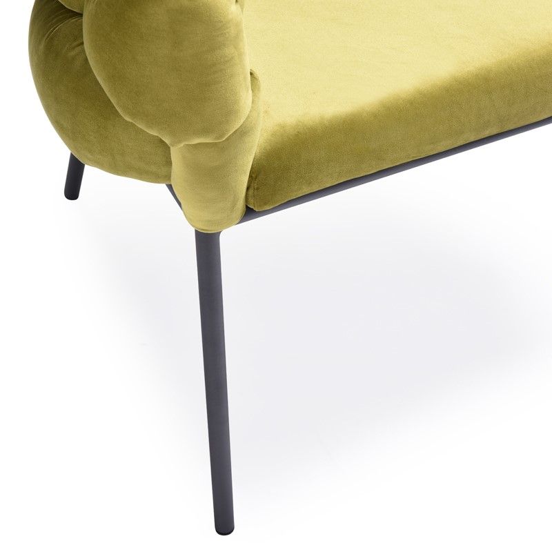 Debra Green Velour Dining Chair