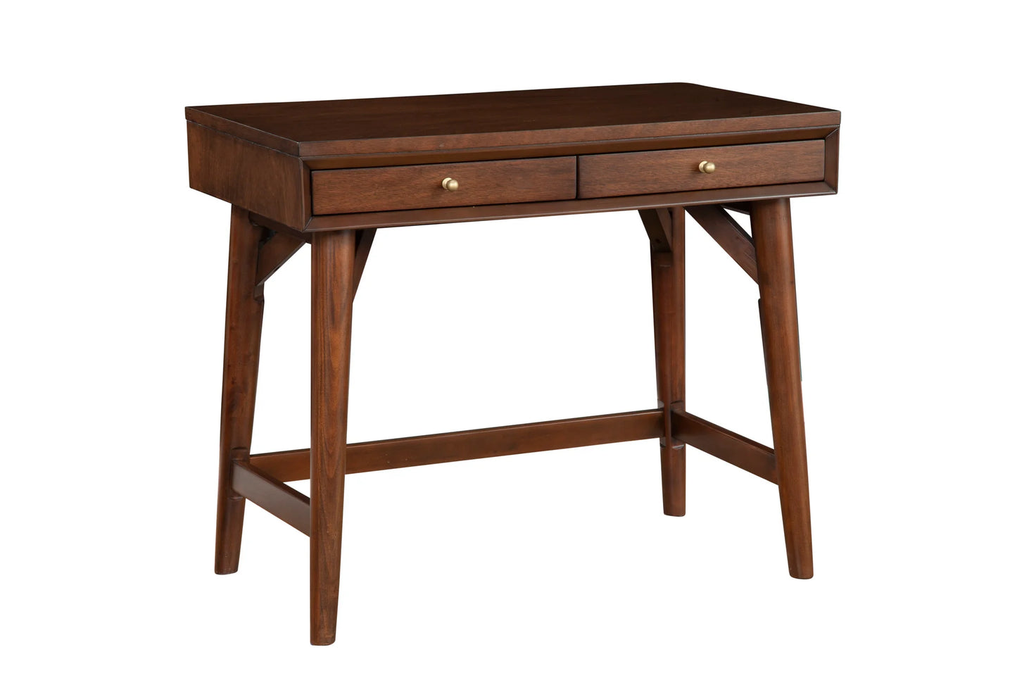 Flynn Mini Desk in Rich Walnut – Compact and Stylish Workspace for Modern Homes