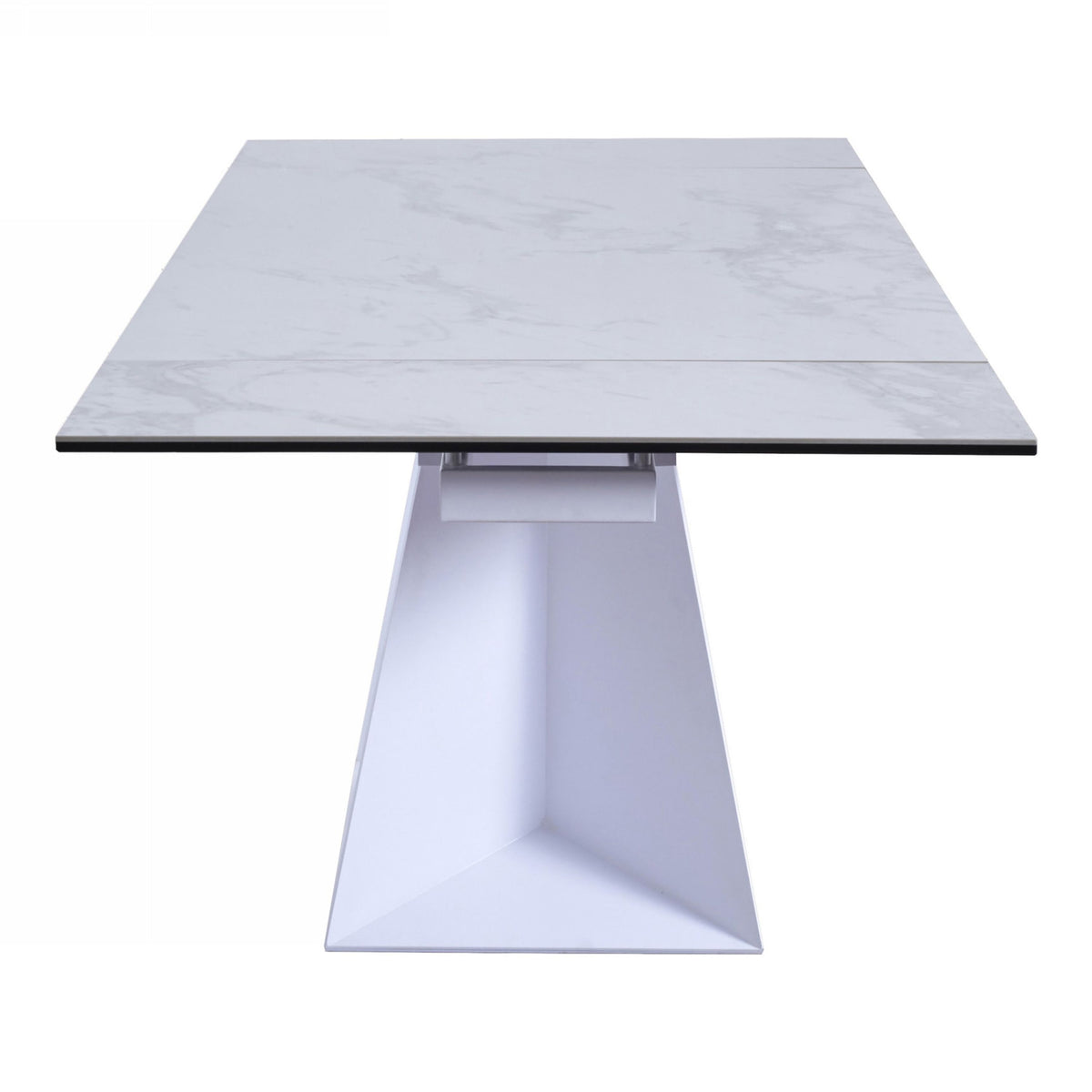 Baldwin White Ceramic Extendable Dining Table