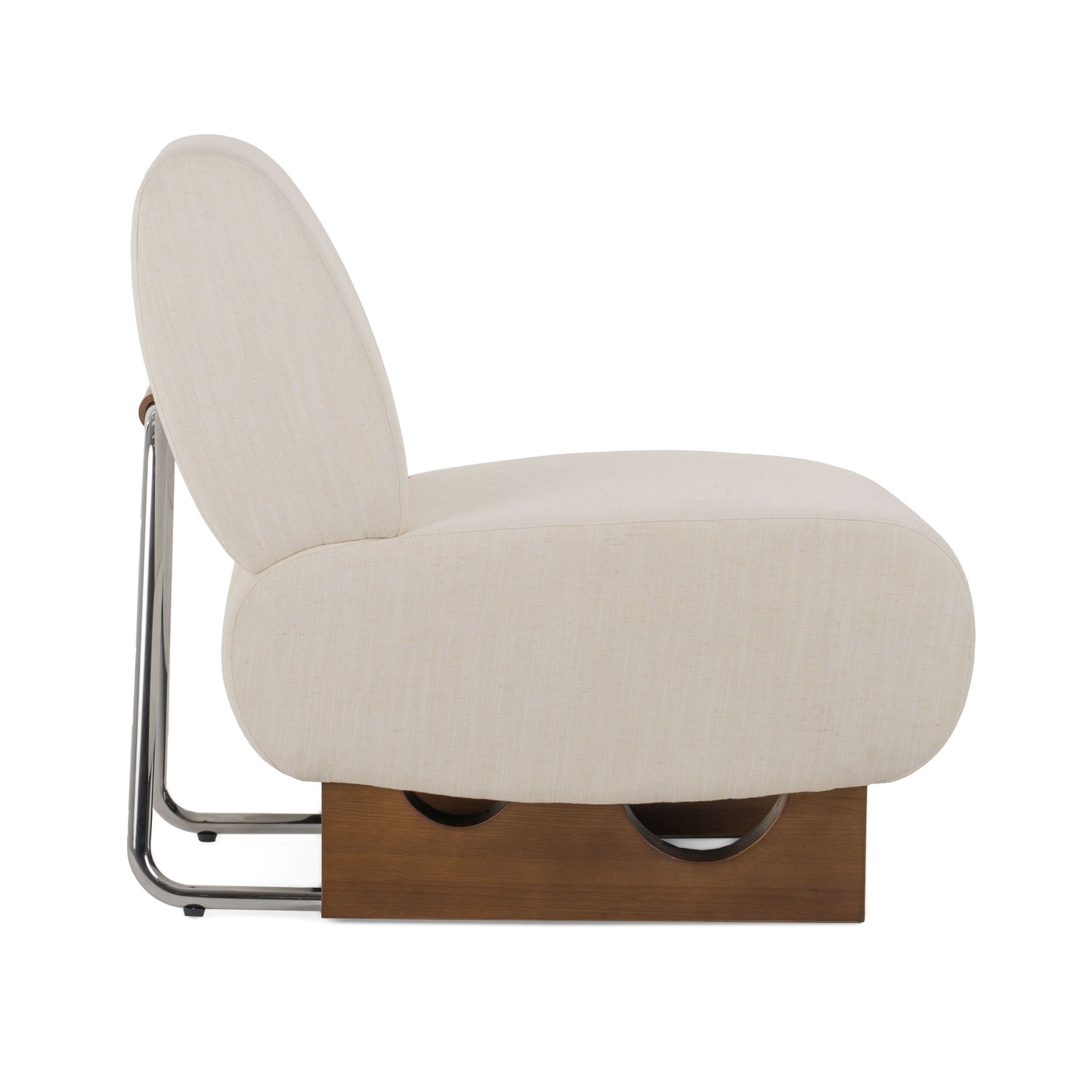 Modrest Barbara - Modern Off-White Accent Chair - Stylish and Comfortable Seating for Any Room