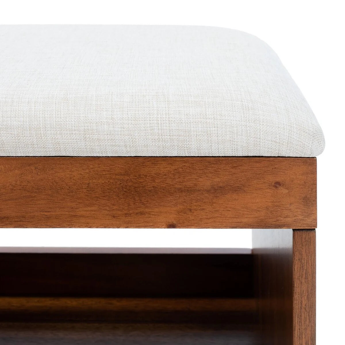 Cricket Open Shelf Bench with Cushion - Functional and Stylish Storage Seating for Your Home
