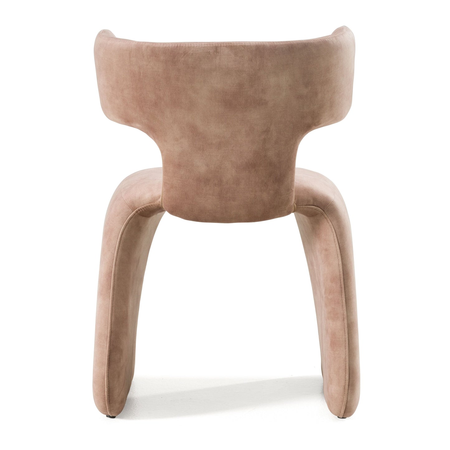 Modrest Bergman Modern Light Brown Velvet Dining Chair A Luxurious Blend of Warm Tones and Contemporary Design for Sophisticated Dining Spaces