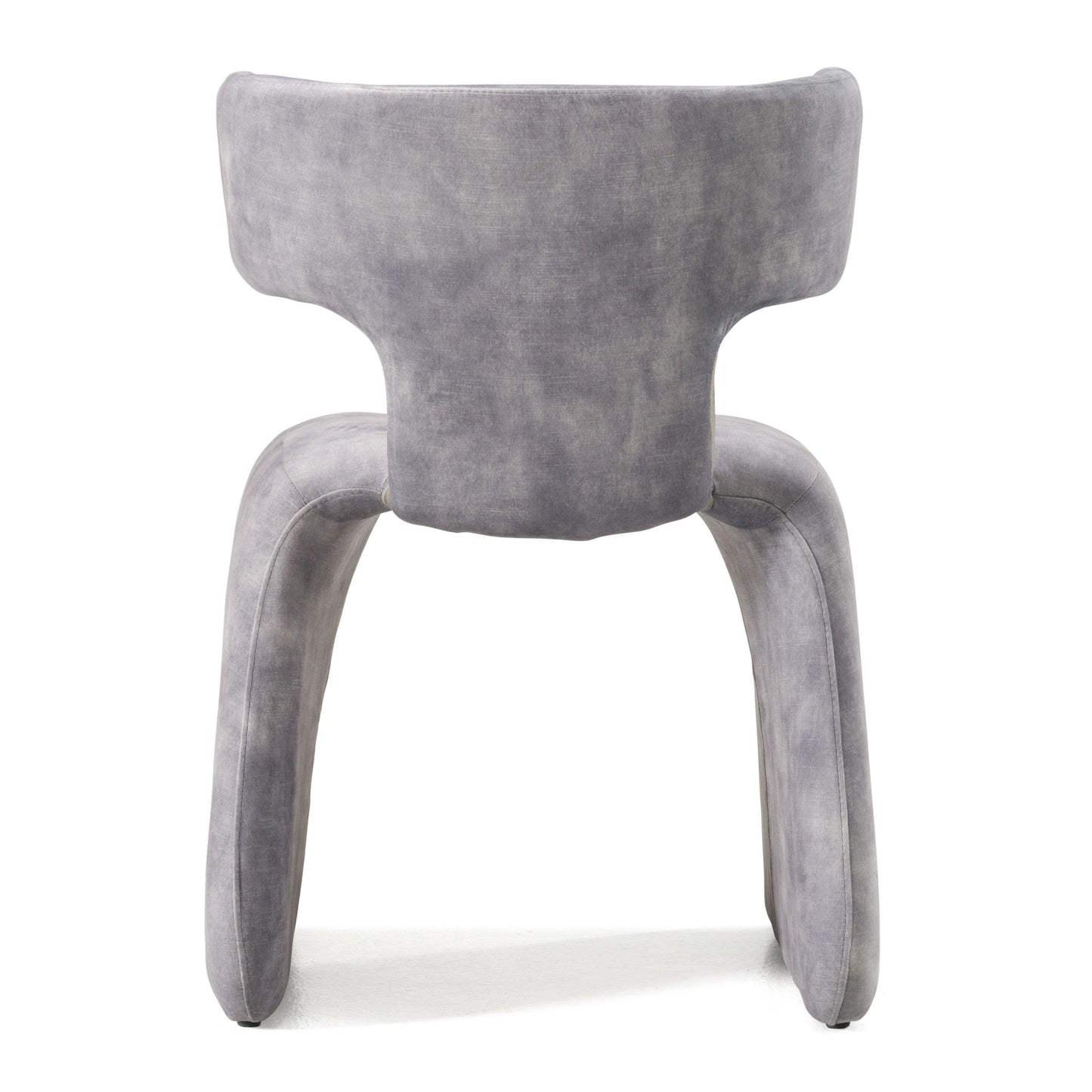 Modrest Bergman Modern Grey-Blue Velvet Dining Chair A Luxurious Blend of Soft Velvet and Contemporary Design for Sophisticated Dining Spaces
