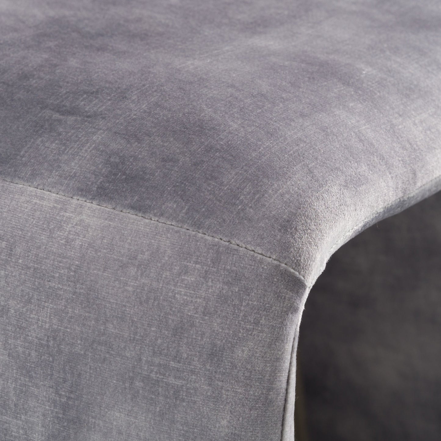 Modrest Bergman Modern Grey-Blue Velvet Dining Chair A Luxurious Blend of Soft Velvet and Contemporary Design for Sophisticated Dining Spaces