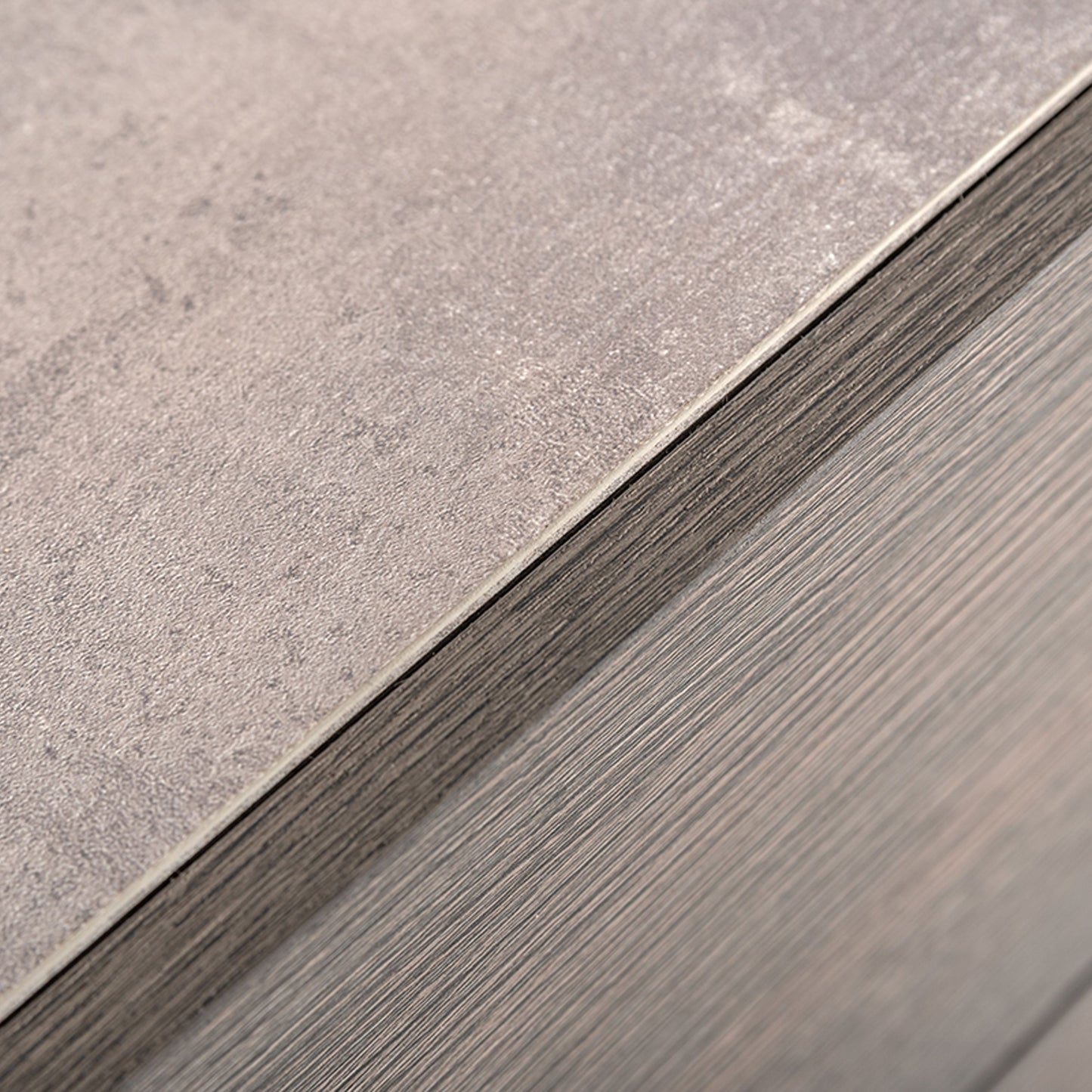 Bronx Italian Faux Concrete and Matte Grey Platform Bed