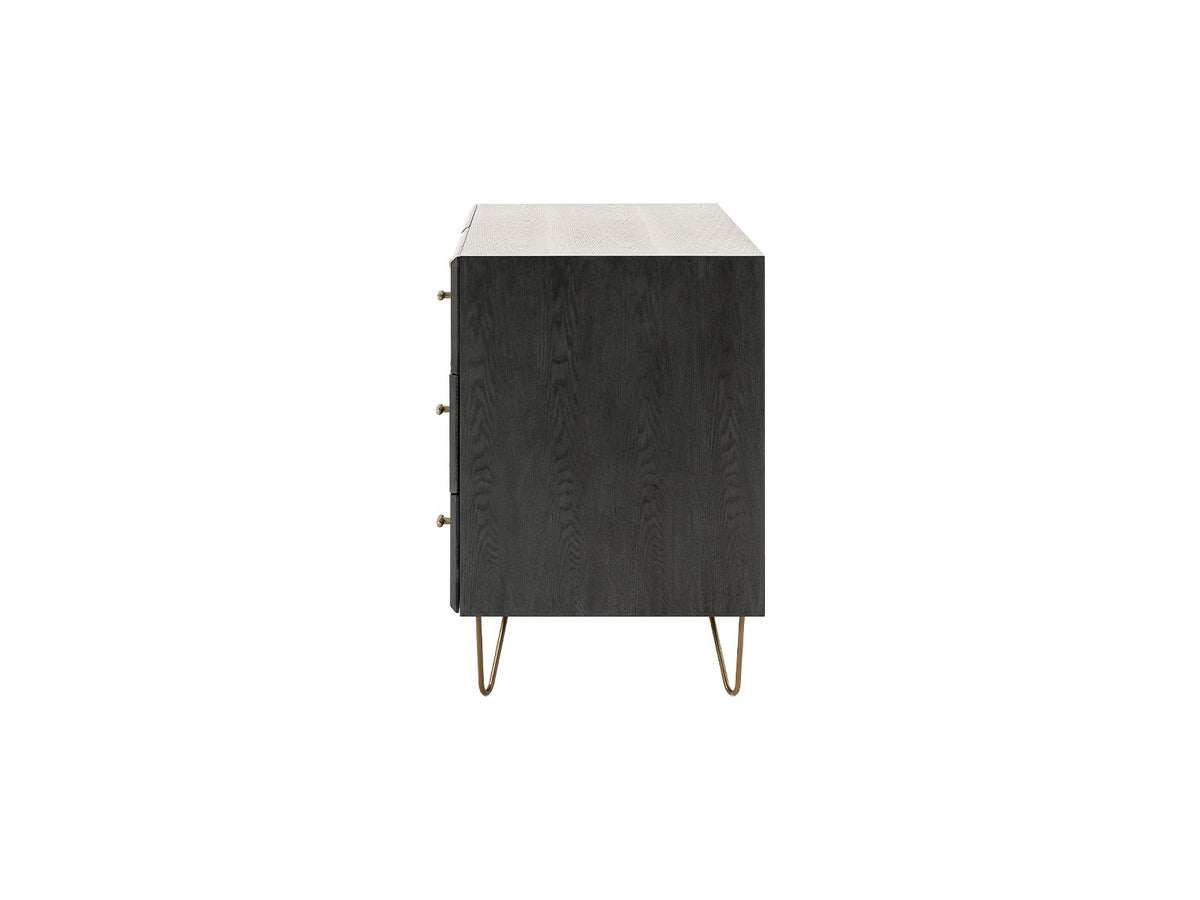 Bryan Grey Wash 6 Drawers Dresser