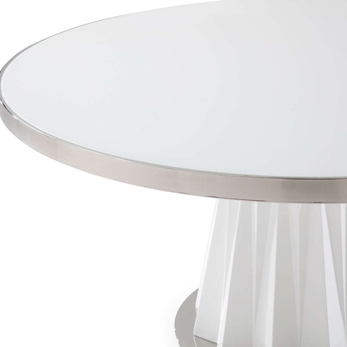 Cabaret White Round Dining Table