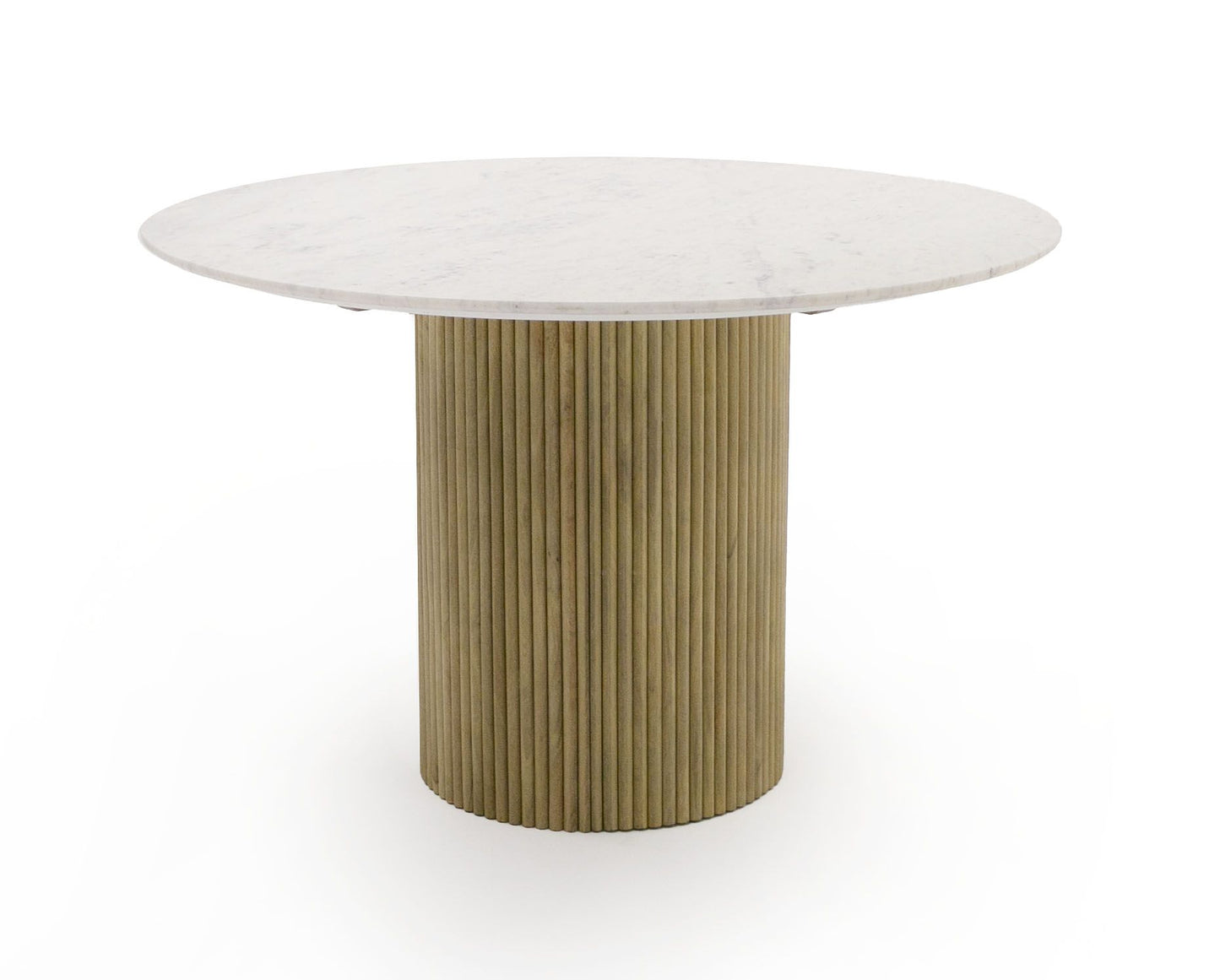 Modrest - Cambridge White Marble & Mango Round Dining Table