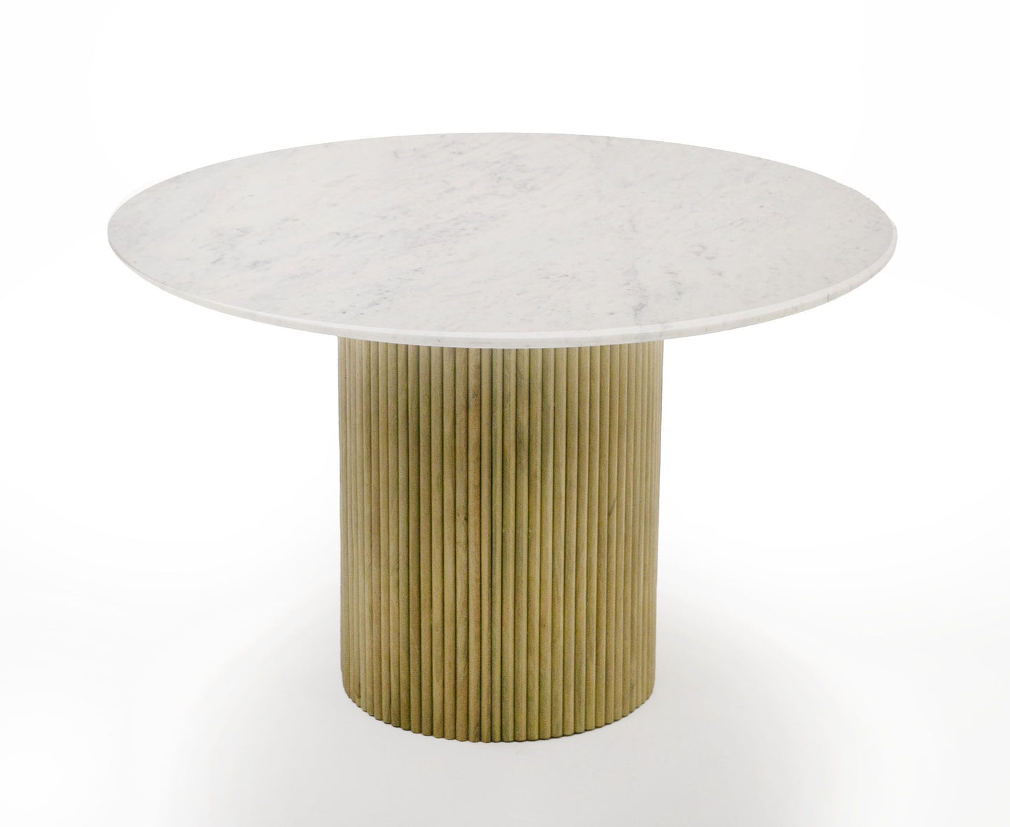 Modrest - Cambridge White Marble & Mango Round Dining Table
