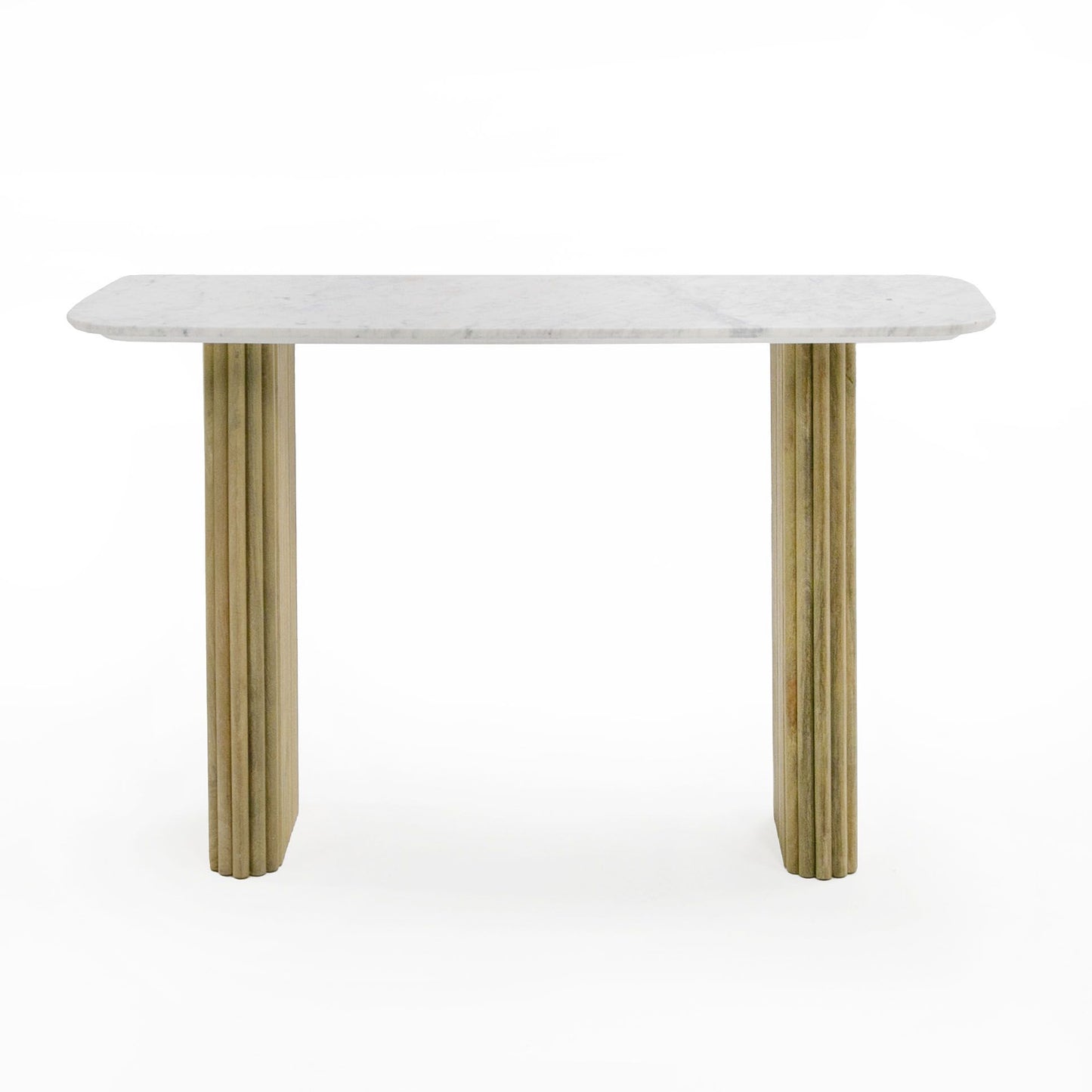 Modrest - Cambridge White Marble & Mango Console