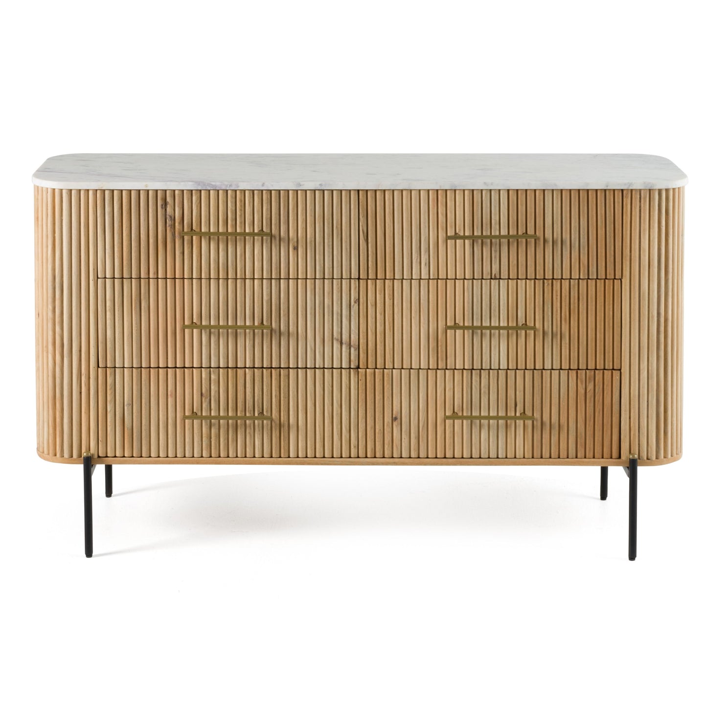 Modrest Cambridge White Marble Mango Dresser A Stunning Fusion of Natural Elegance and Contemporary Design for Sophisticated Living Spaces