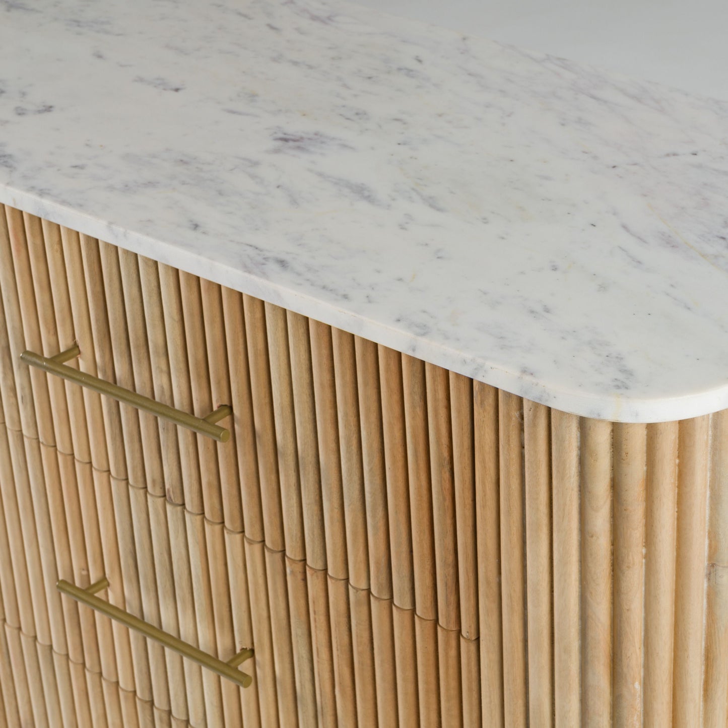 Modrest Cambridge White Marble Mango Dresser A Stunning Fusion of Natural Elegance and Contemporary Design for Sophisticated Living Spaces