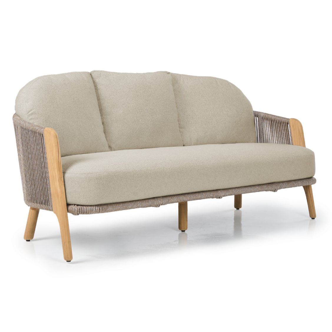 Cayman Outdoor Beige Teak Sofa Set
