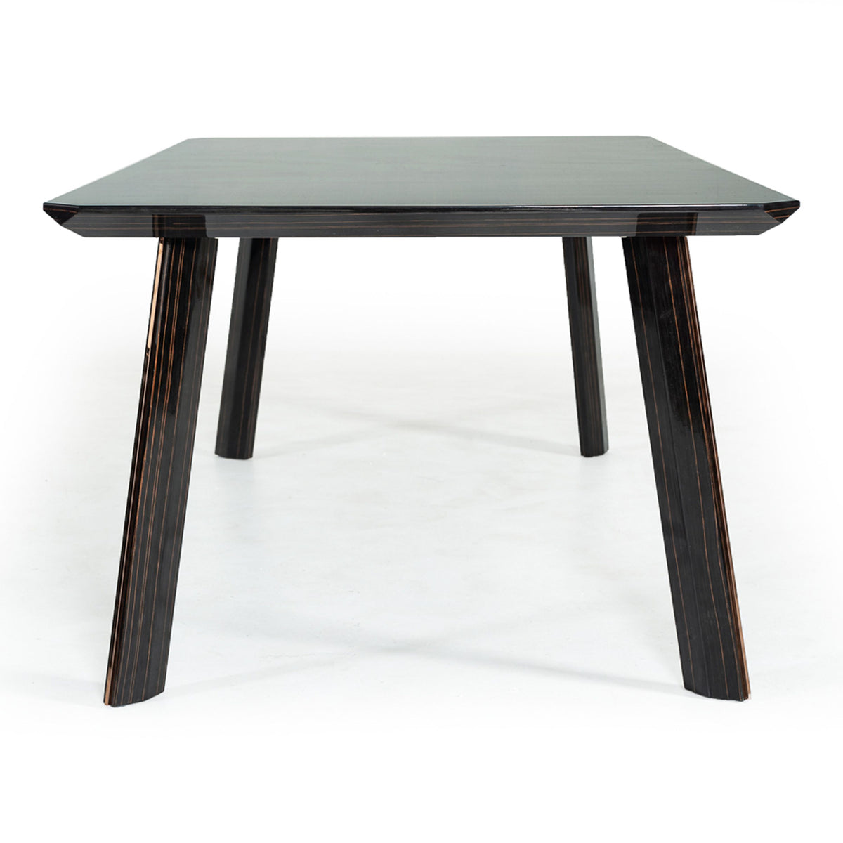 Chadwick Ebony and Rose Gold Dining Table
