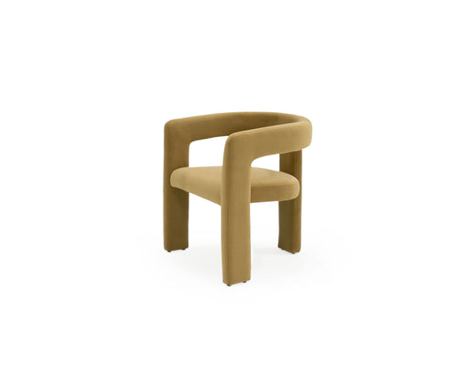 Modrest Cherish Dining Chair β Modern Tan Fabric Design for Stylish Dining Rooms