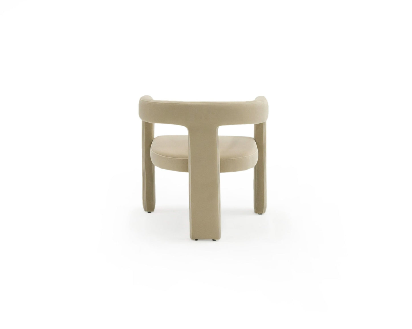 Modrest Cherish Dining Chair – Modern Beige Fabric Design for Elegant Dining Spaces